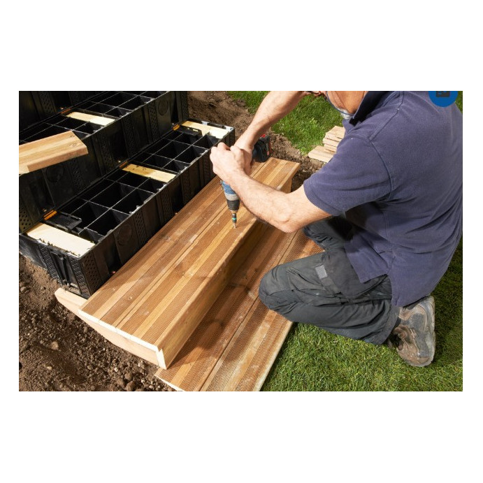 MODULESCA, Kit 3 lambourdes bois prêtes à l'emploi