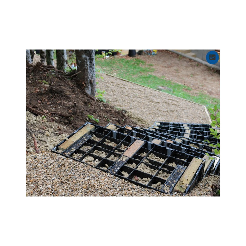 MODULESCA, Kit 3 lambourdes bois prêtes à l'emploi