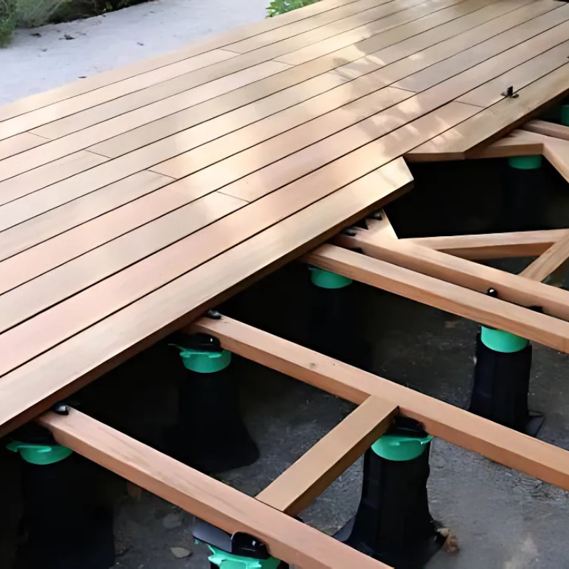 Plot autonivelant EASIO, Terrasse Bois, H 55-80 mm