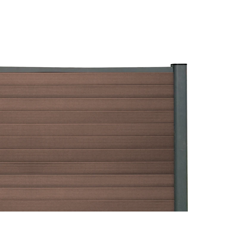 SUPRAFENCE Ipe, Kit avec lames clôture composite, [L 1.8 x H 2 m]