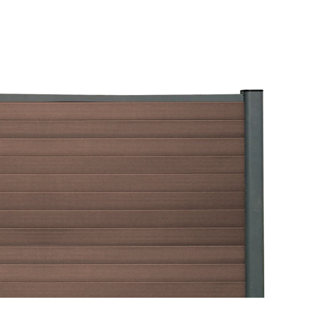 SUPRAFENCE Ipe, Kit avec lames clôture composite, [L 1.8 x H 2 m]