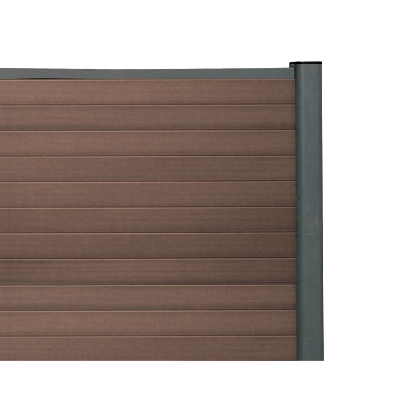 SUPRAFENCE Ipe, Kit avec lames clôture composite, [L 1.8 x H 2.5 m]