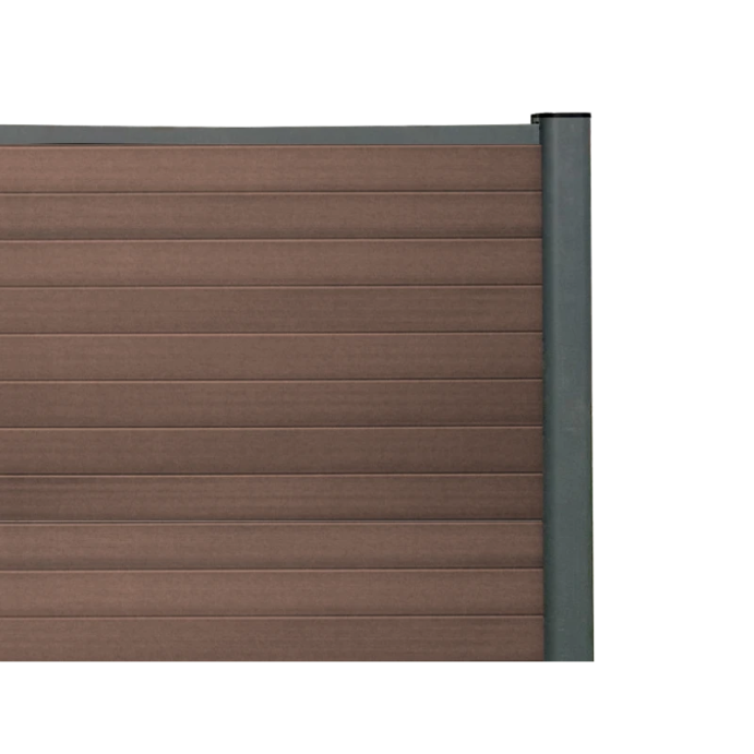 SUPRAFENCE Ipe, Kit avec lames clôture composite, [L 1.8 x H 2.5 m]