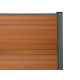 SUPRAFENCE Teck, Kit avec lames clôture composite, [L 1.8 x H 2.5 m]